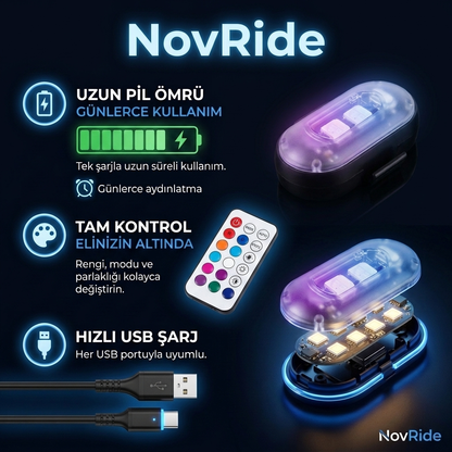 NovRide Premium Araç İçi Ambiyans LED Aydınlatma