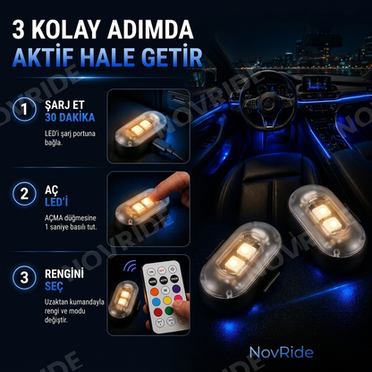 NovRide Premium Araç İçi Ambiyans LED Aydınlatma