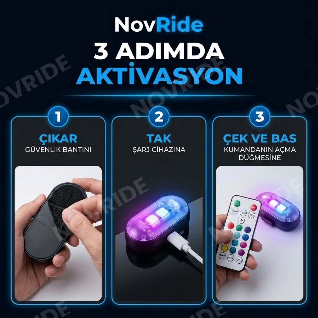 NovRide Premium Araç İçi Ambiyans LED Aydınlatma